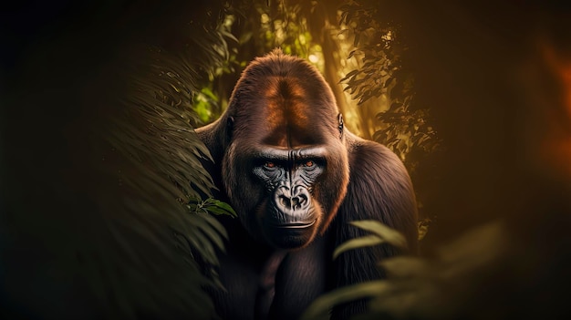 Gorilla nella giungla