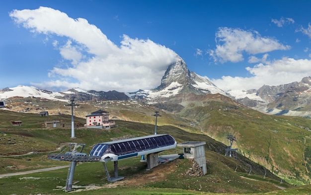 Gornergrat Svizzera Cervino visibile sullo sfondo