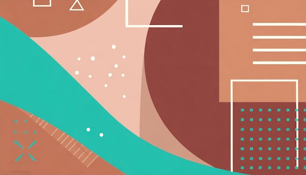 Gradient background with dynamic shapes composition
