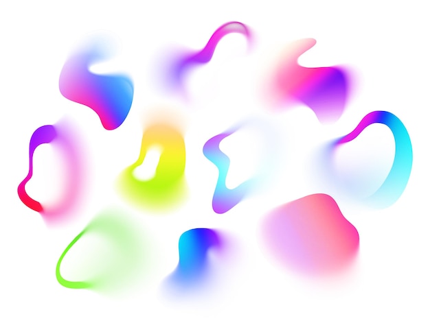 Gradient Blob Background Design Collection Set (Set di progettazione di sfondo gradiente)