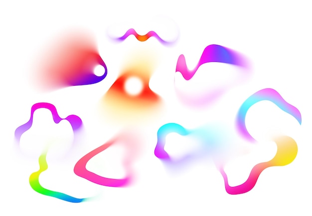 Gradient Blob Background Design Collection Set (Set di progettazione di sfondo gradiente)