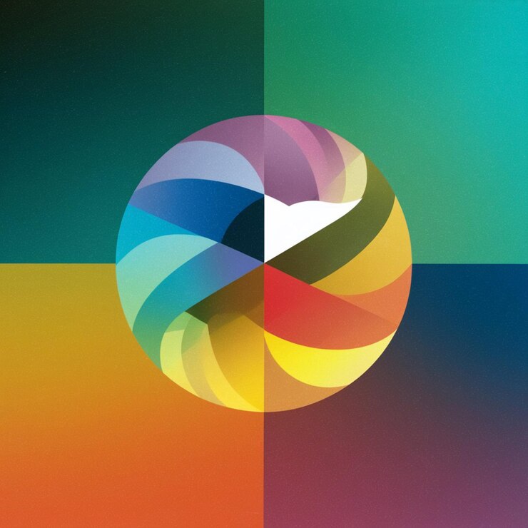 Gradient grainy gradient texture illustration