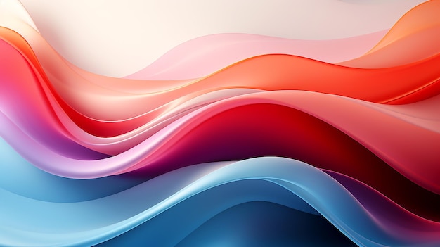 Gradiente astratto colorato strisce e strutture di tessuto ondulato luminoso sfondo artistico per la progettazione di banner di progetti visivi Creato con AI