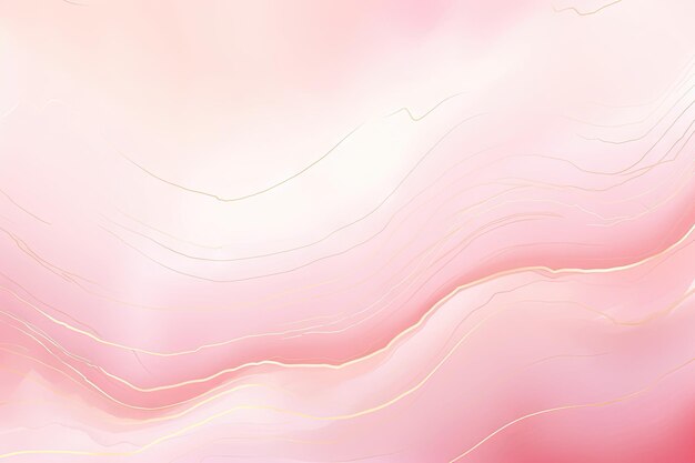 Gradiente di marmo rosa con linee dorate sullo sfondo pastello