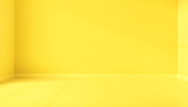 gradiente giallo sfondo astratto stanza vuota con spazio