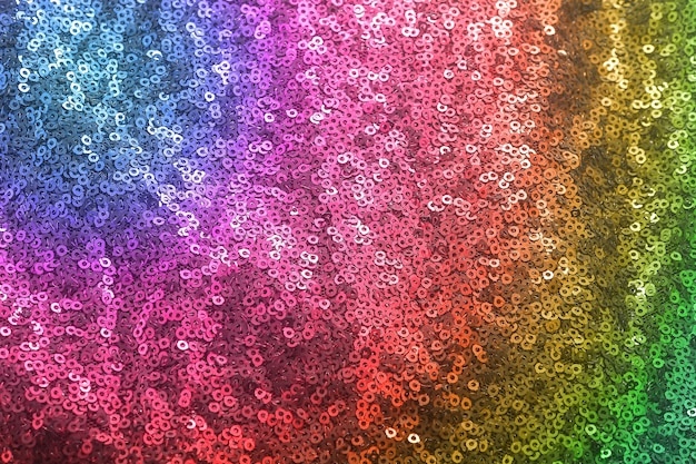 gradiente multicolore trama di paillettes