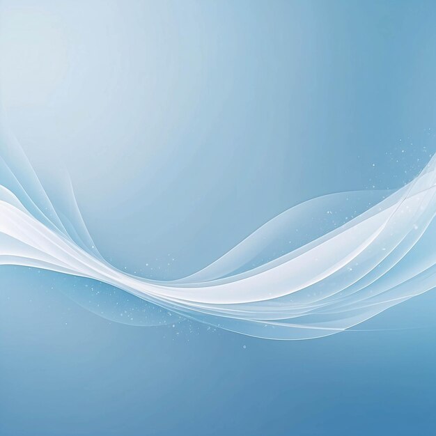 Gradiente semplice Sottile blu chiaro Illustrazione astratta Carta da parati Curva Ornamento floreale Decorazione