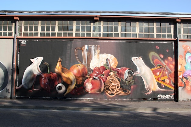 Graffiti sul muro di un edificio
