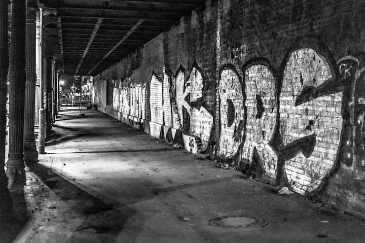 Foto graffiti sul muro