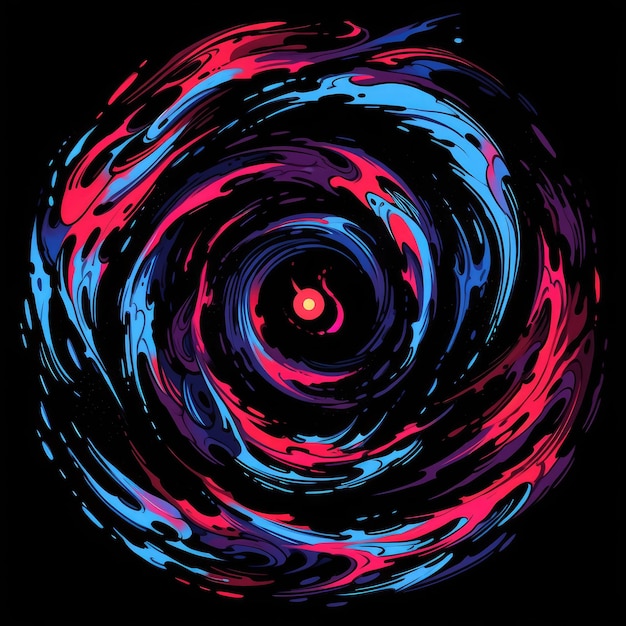 grafica a spirale per maglietta