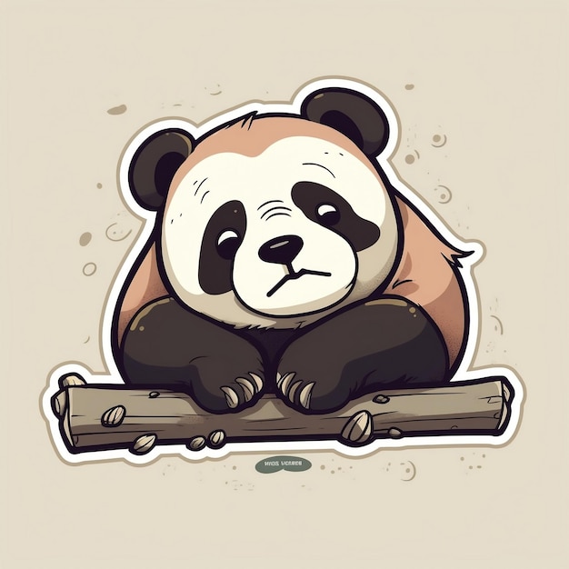 grafica adesiva panda annoiata