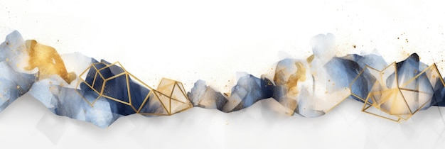 Grafica astratta ad acquerello mescolata con forme geometriche vivaci per lo sfondo dell'immagine AI generativa dei banner dei social media