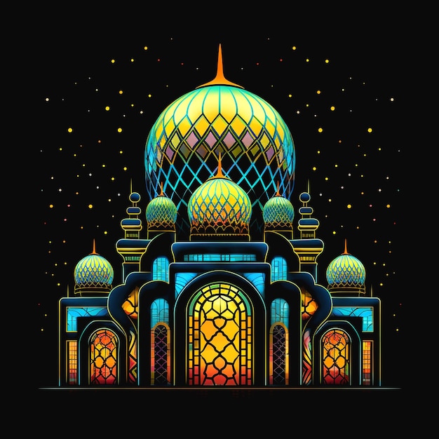 grafica che mostra una moschea