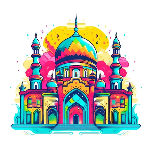 grafica che mostra una moschea