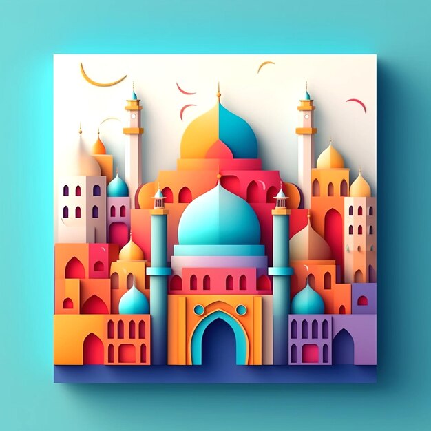 grafica che mostra una moschea