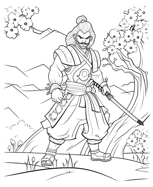 grafica del samurai