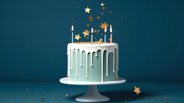 grafica della torta di compleanno