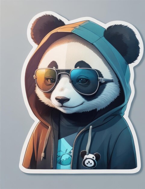 Grafica di ispirazione retrò di Panda Streetwear con Ghibli Touch