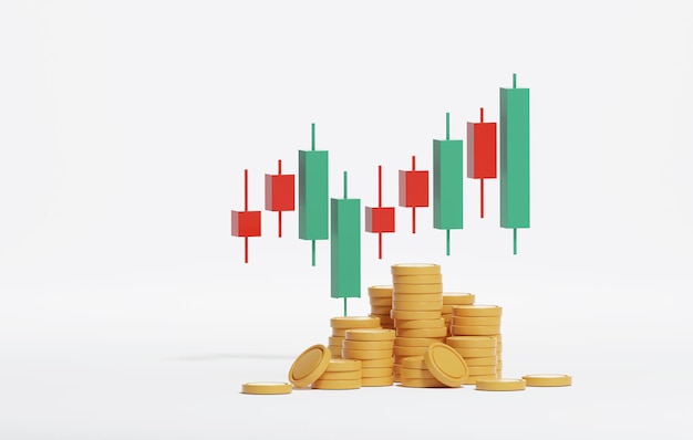 Grafici a candela grafici e monete acquisto e vendita di borsa