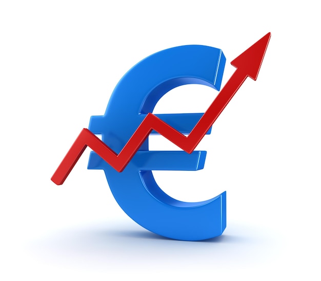Grafico aziendale con il simbolo dell'euro