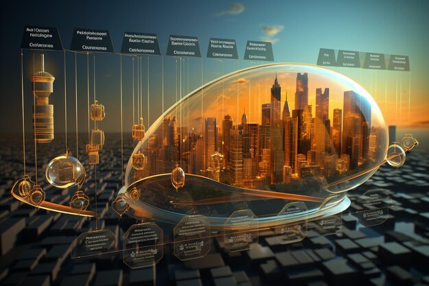 Grafico che confronta le opzioni di investimento con un ai generativo