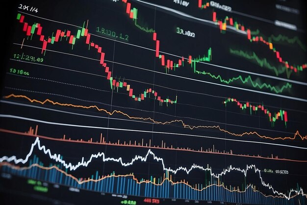 Grafico del commercio di investimenti in borsa