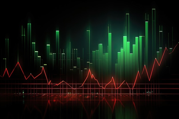 grafico monetario aziendale grafico azionario finanziario economia e background aziendale finanza investimenti