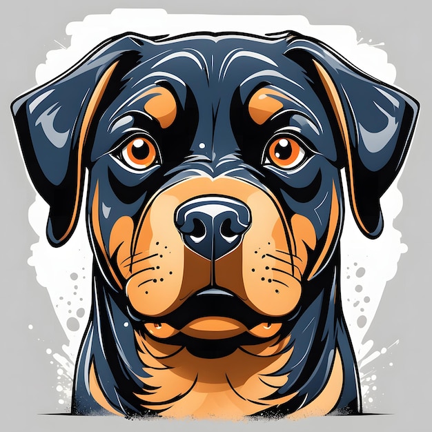 Grafico vettoriale del Rottweiler