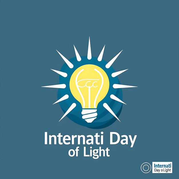 Grafico vettoriale per la celebrazione della Giornata Internazionale della Luce