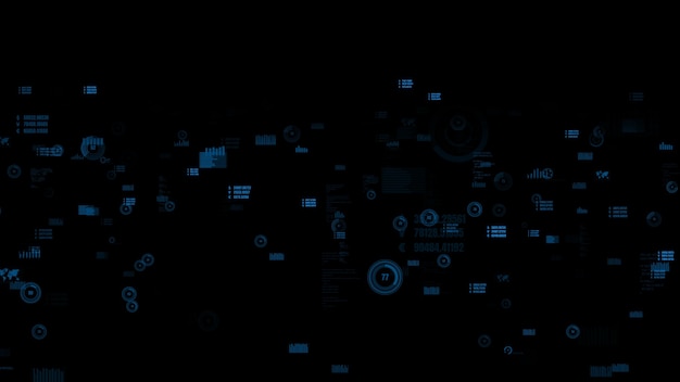 Grafico visualizzatore di dati aziendali e dati finanziari