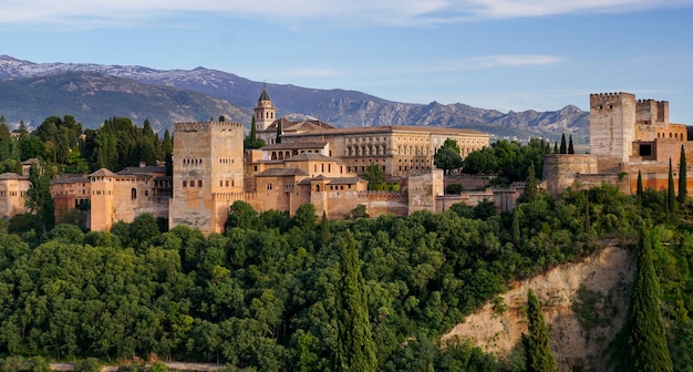 Granada - I giardini del palazzo dell'Alhambra.