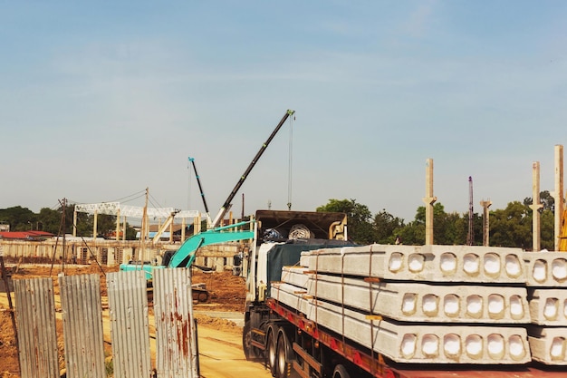 Granata in cantiere Granata in costruzione della struttura dell'edificio