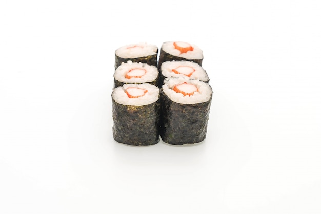 Granchio bastone maki sushi- stile cibo giapponese