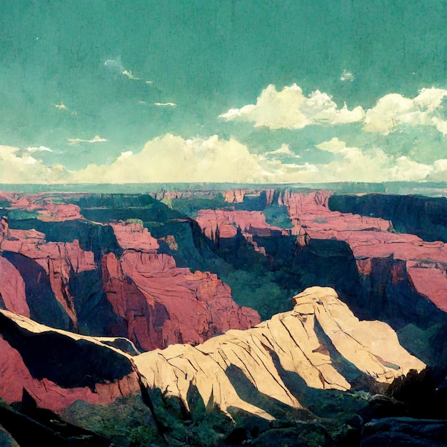 Grand Canyon in stile anime