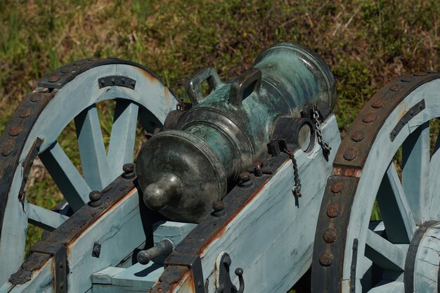 Grande batteria francese al campo di battaglia di Yorktown nello stato della Virginia