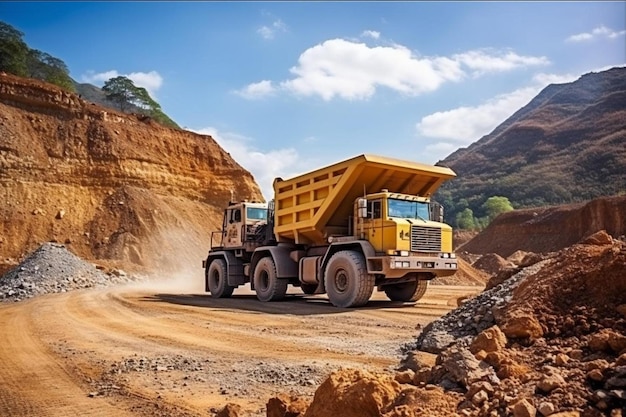 grande camion di scarico per cave