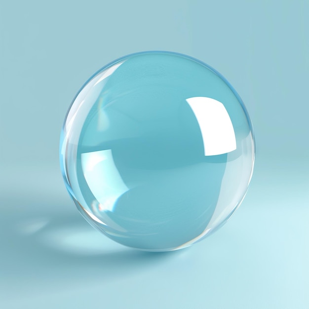 Grande cristallo trasparente generativo di bolle rotonde ai