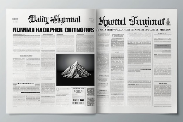 Grande design di giornale per qualsiasi scopo Vector layout editoriale di stampa Template di giornale