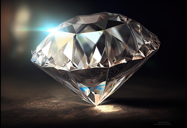 Grande diamante illustrazione AI generativa