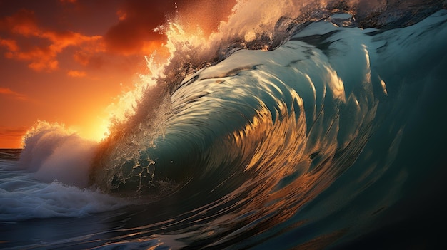 Grande onda del mare