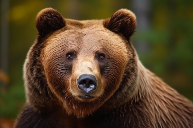 Grande orso bruno dei Carpazi ritratto Fauna animale