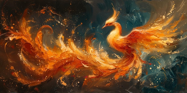 Grande pittura cinese parete di Phoenix pittura d'arte carta da parete cinese