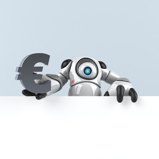 Grande robot - illustrazione 3D