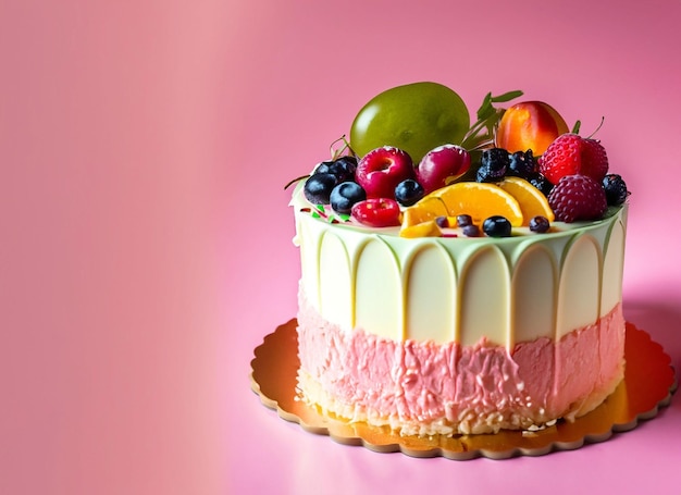 grande torta alle fragole