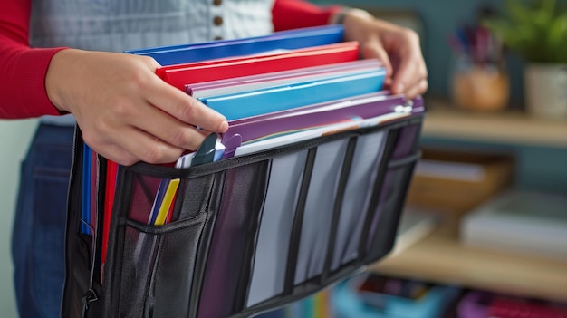 Grandi tasche magnetiche per un ampio spazio di archiviazione