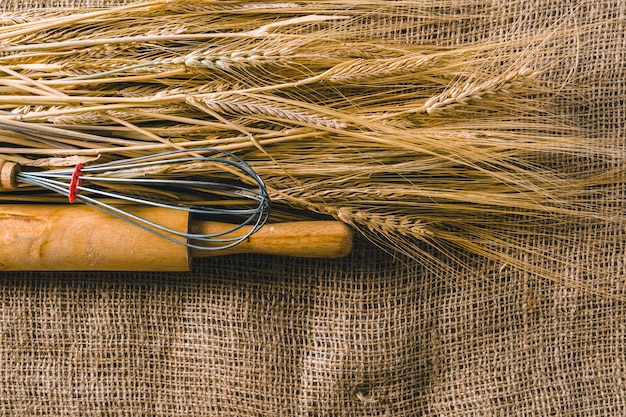 Grano su tela di sacco