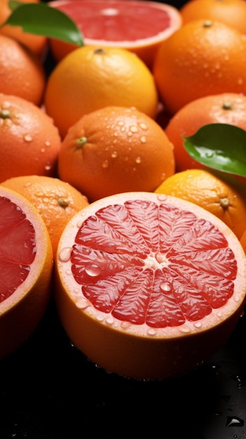 Grapefruit fresco come sfondo