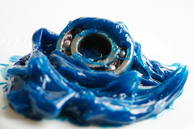 Grasso e cuscinetti a sfere Grasso sintetico al litio complesso di alta qualità blu per alte temperature e lubrificazione di macchinari per il settore automobilistico e industriale