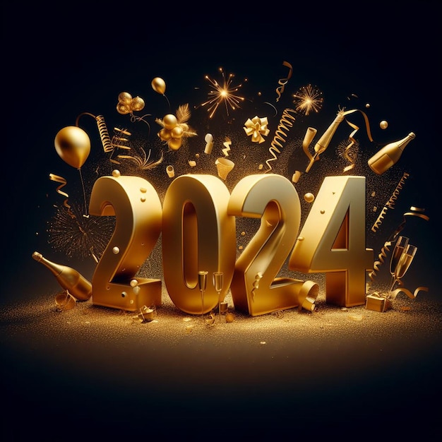 Gratis Buon anno 2024 Background