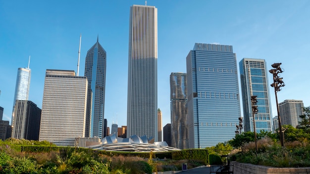 Grattacieli nel centro di Chicago